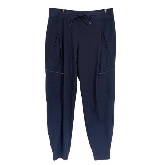 Athleta Go Far Travel Pant Navy‎ Blue Size 8 - Picture 1 of 12